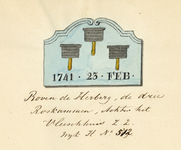 135260 Afbeelding van de naamsteen in de gevel van de herberg De drie Roskammen aan het Jansveld, Wijk H nr. 572, te ...